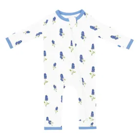 Kyte Baby Zippered Romper - Periwinkle Bluebonnet