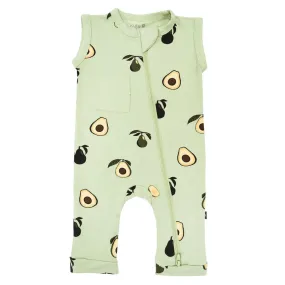 Kyte Baby Zippered Sleeveless Romper - Avocado
