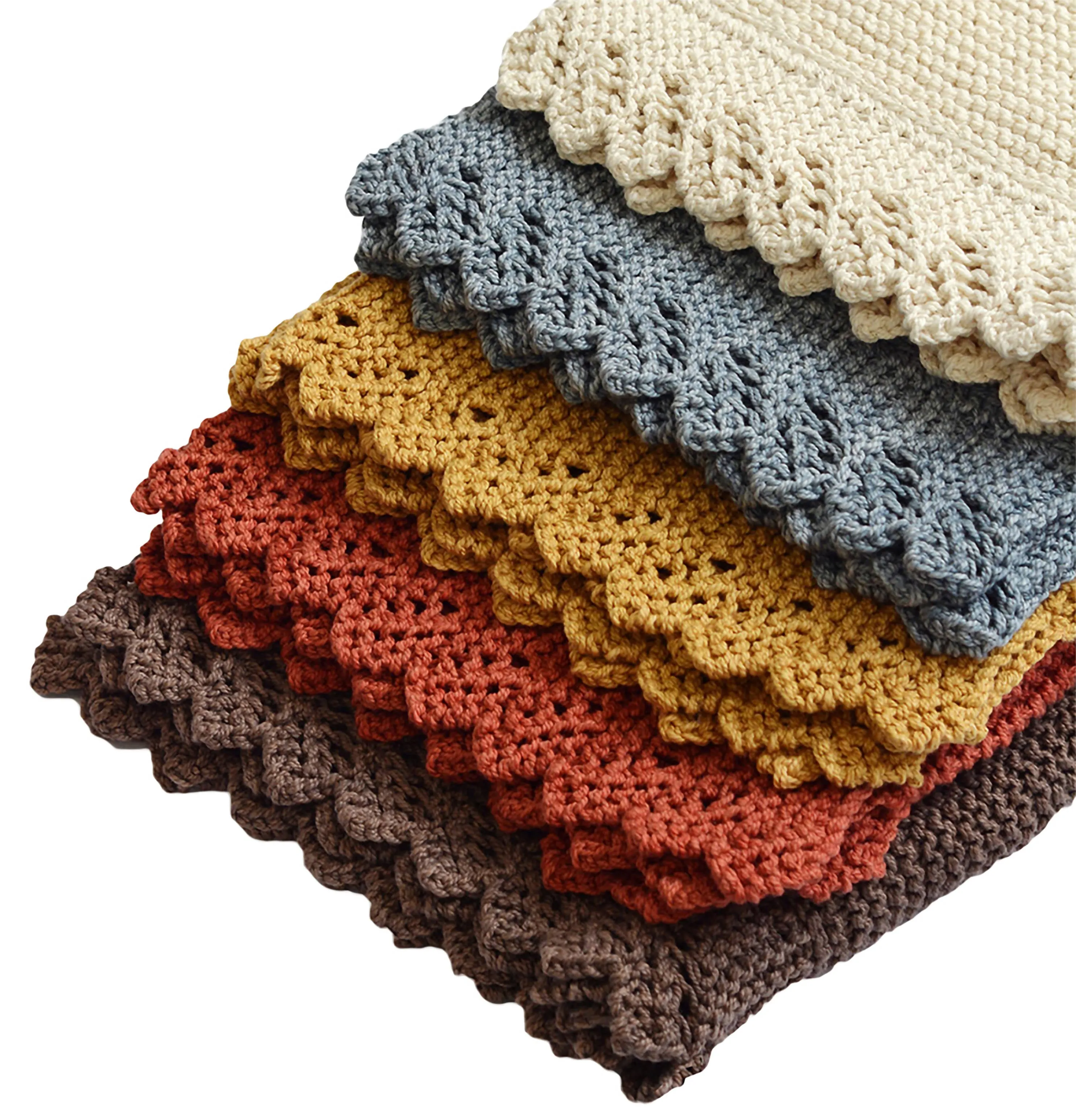 Lacy Edge Blanket, Shawl – Eco Cotton