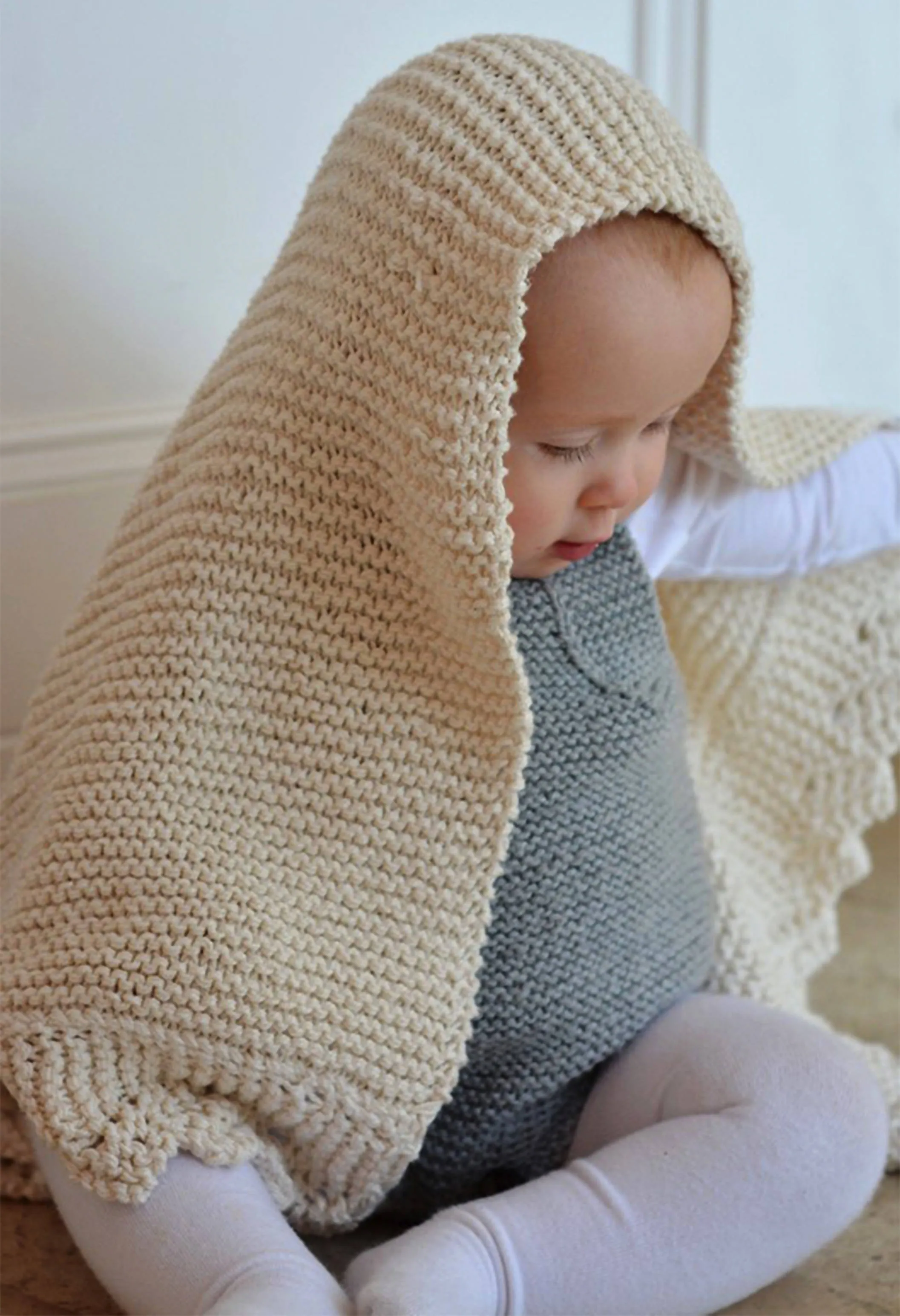 Lacy Edge Blanket, Shawl – Eco Cotton