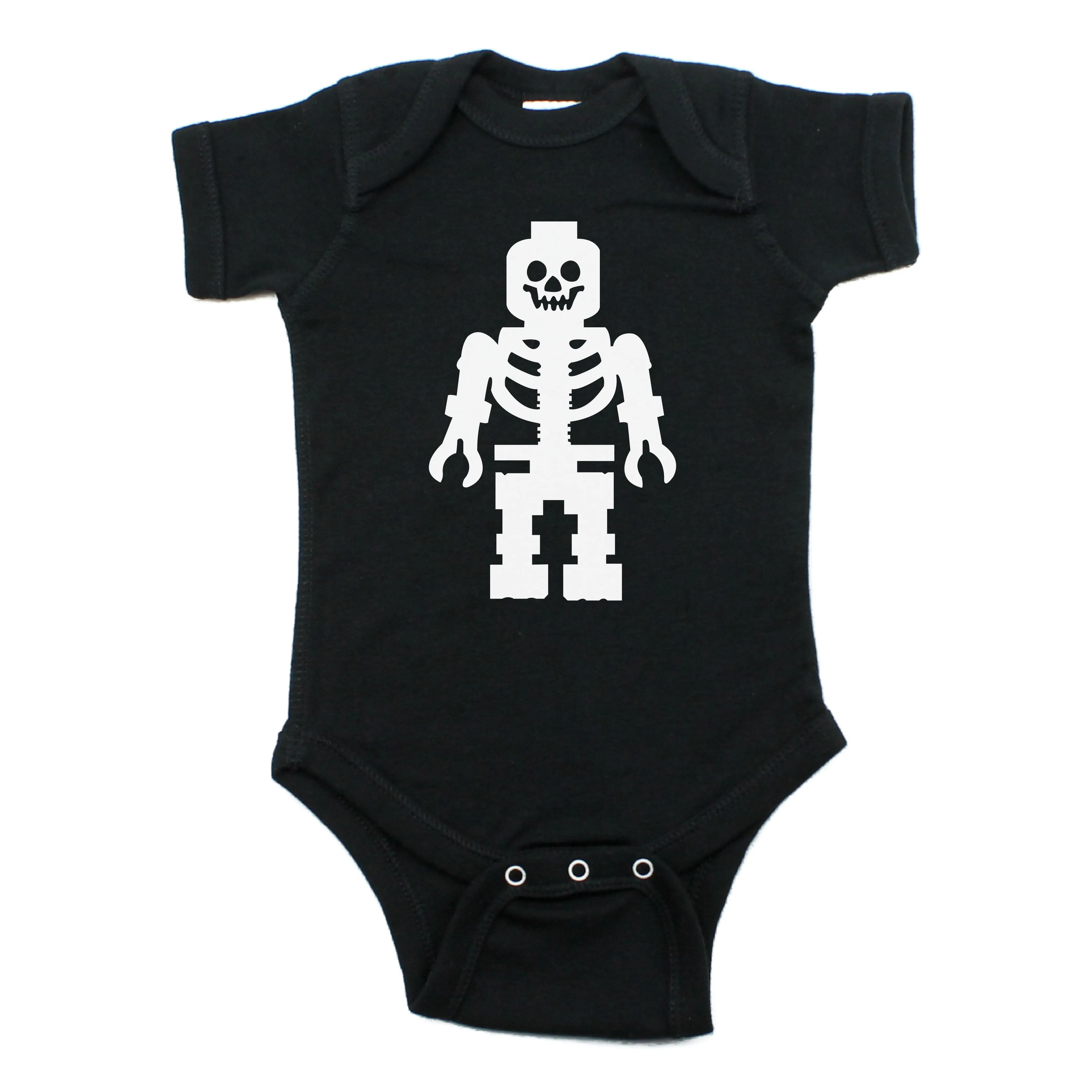 Lego Man Skeleton Short Sleeve Bodysuit