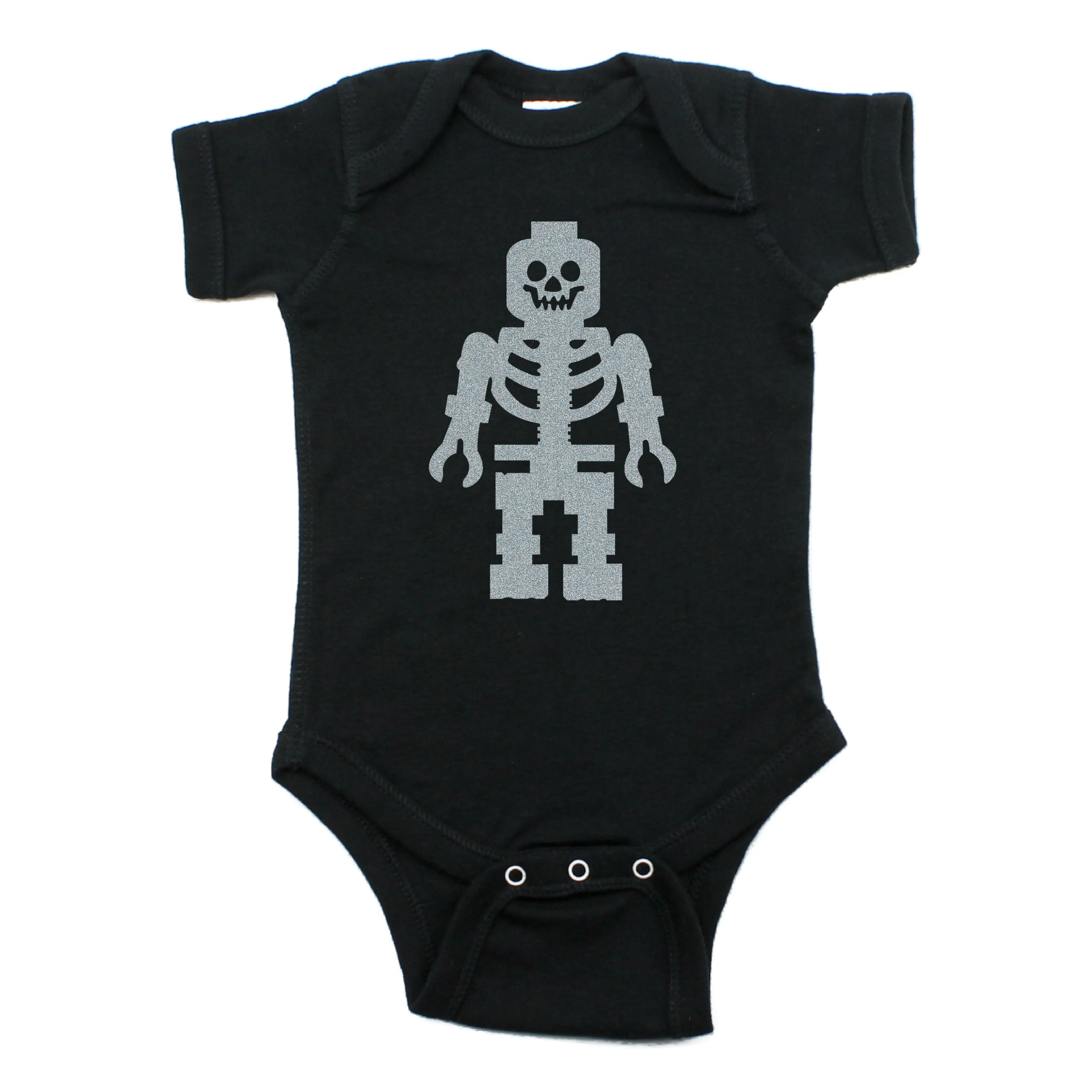 Lego Man Skeleton Short Sleeve Bodysuit