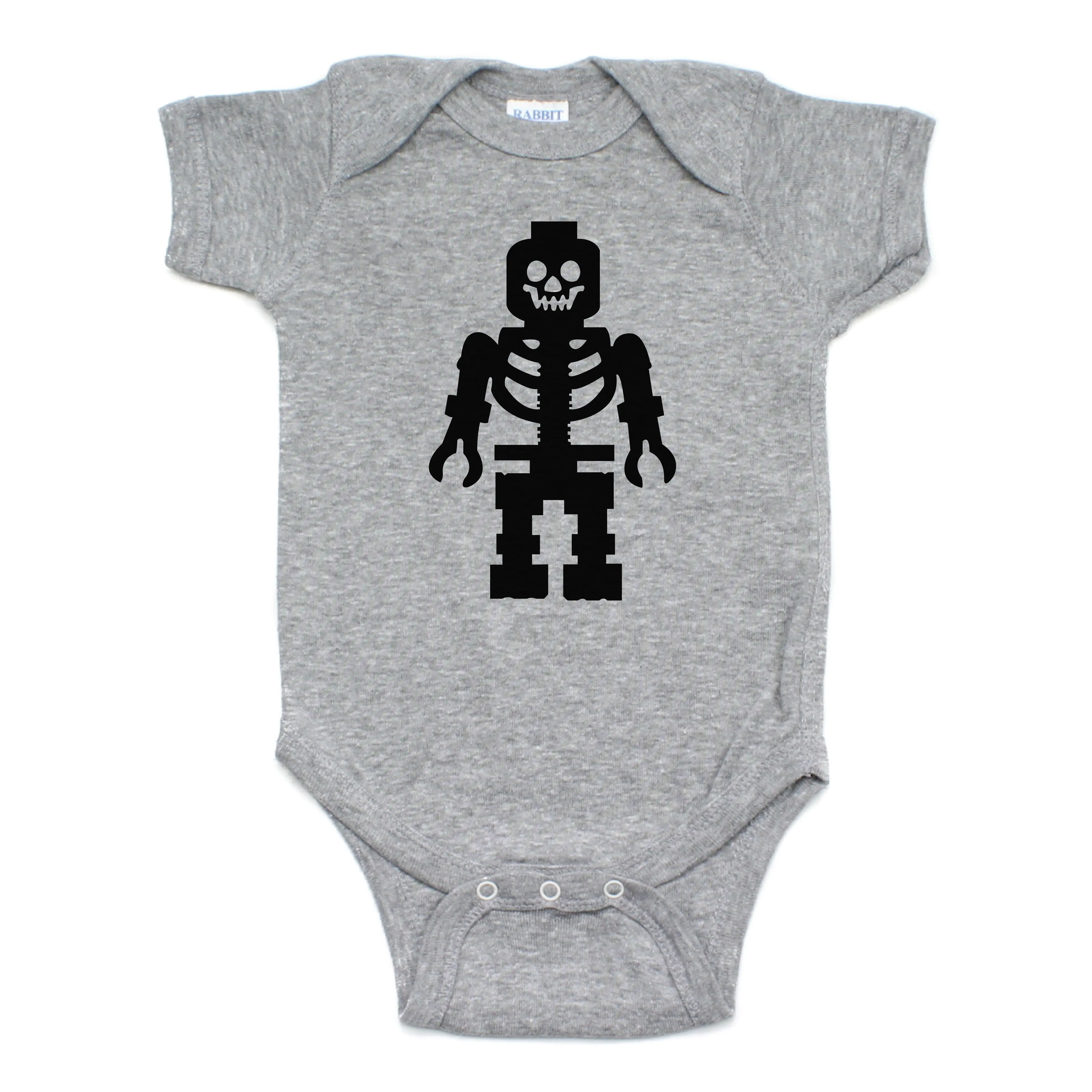 Lego Man Skeleton Short Sleeve Bodysuit