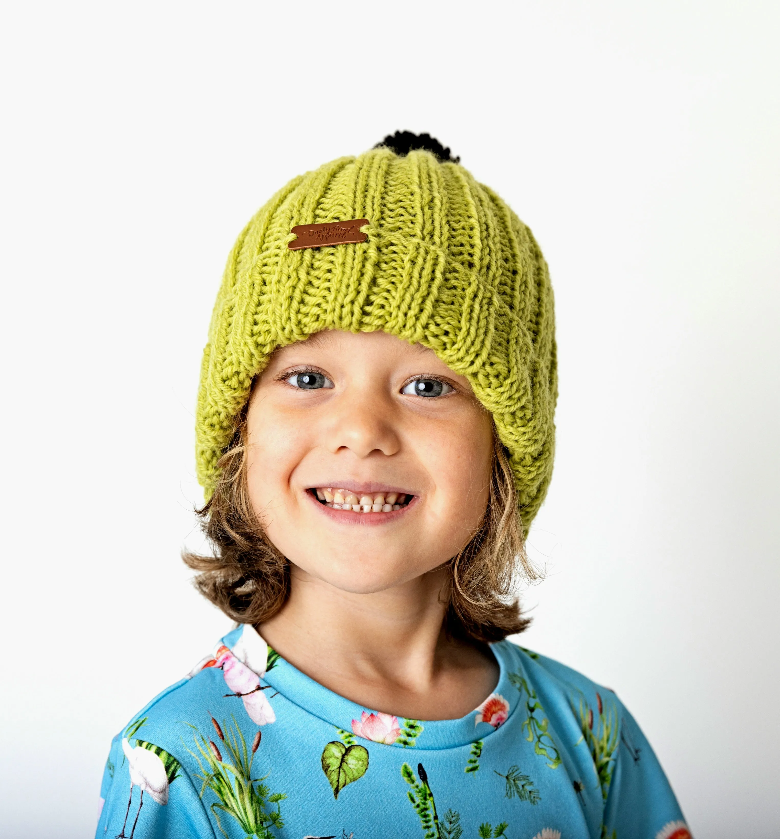 Lime Green  | Merino Wool Beanie | Size 000 - 4