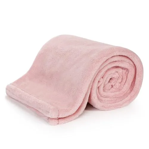 LITTLE SPUD Baby Blankets, Baby Blanket for Girls and Boys, Soft Milky Plush Blankets for Newborns and Toddlers, 40x40 Inch Large Square Baby Blanket, Perfect Newborn Gifts, Pink