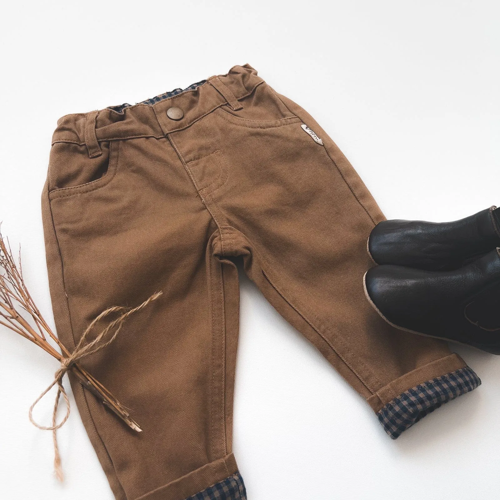 Love Henry Baby Boys Chino Pant (Brown)