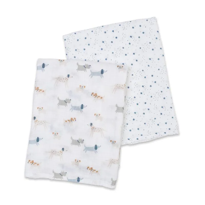 Lulujo Cotton Muslin Blanket (Set of 2)