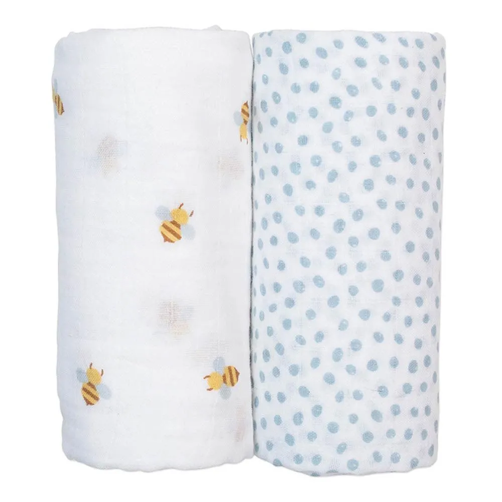Lulujo Cotton Muslin Blanket (Set of 2)