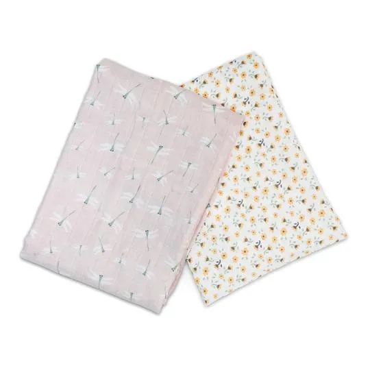 Lulujo Cotton Muslin Blanket (Set of 2)