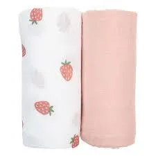 Lulujo Cotton Muslin Blanket (Set of 2)