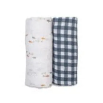 Lulujo Cotton Muslin Blanket (Set of 2)