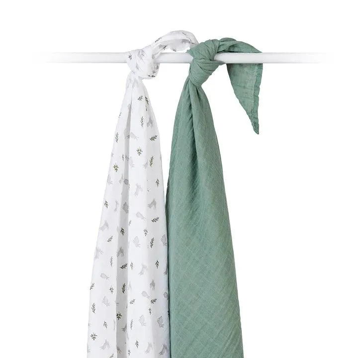 Lulujo Cotton Muslin Blanket (Set of 2)