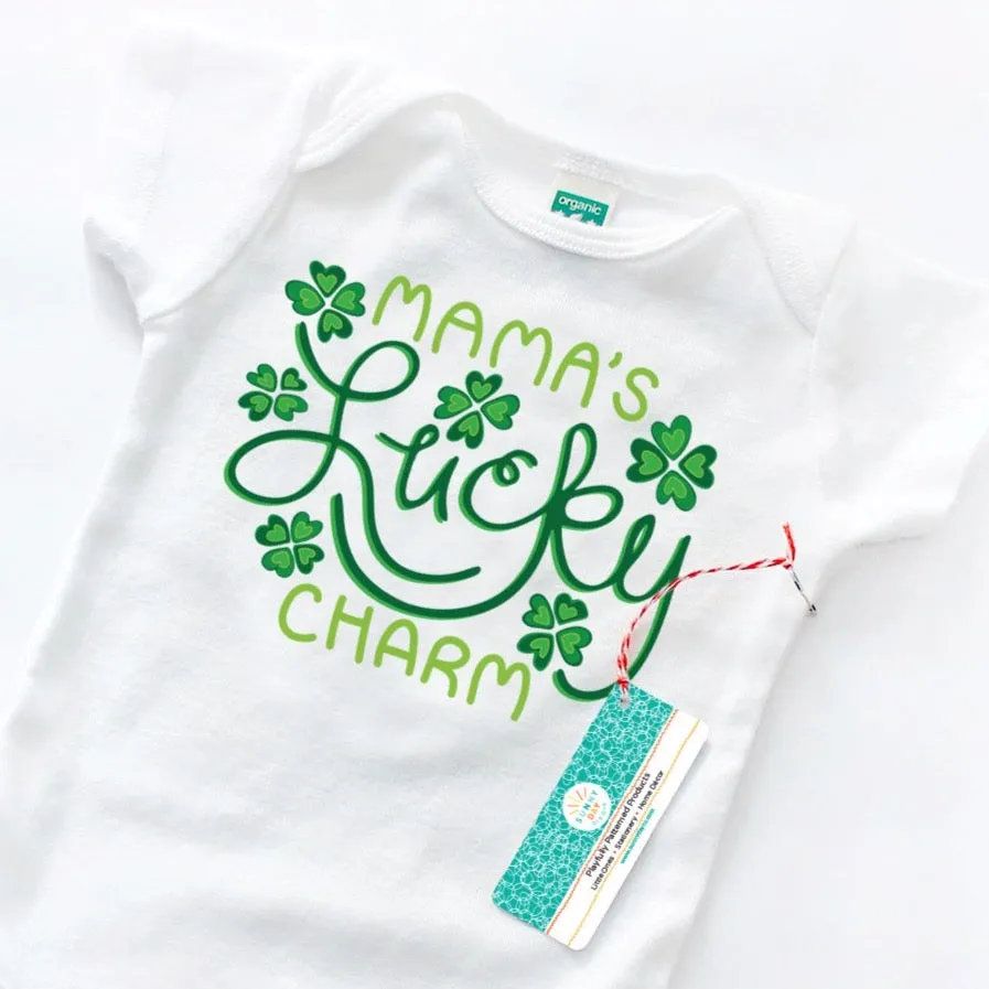 Mama's Lucky Charm Baby Onesie - Organic Cotton