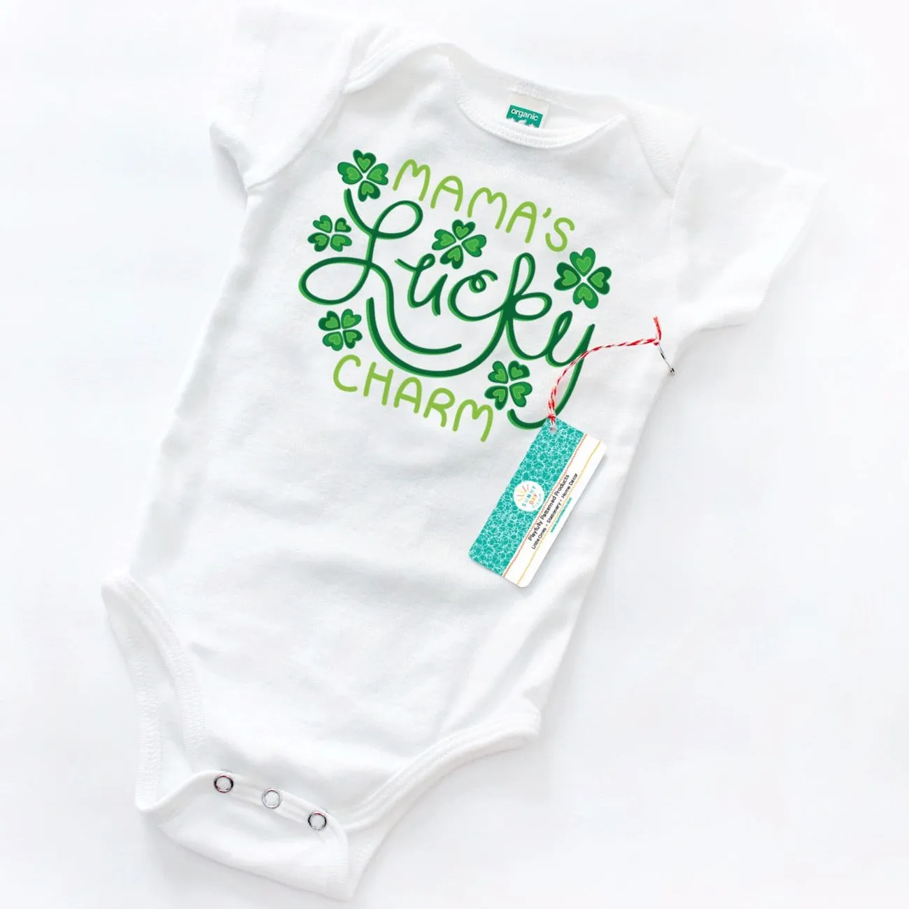Mama's Lucky Charm Baby Onesie - Organic Cotton