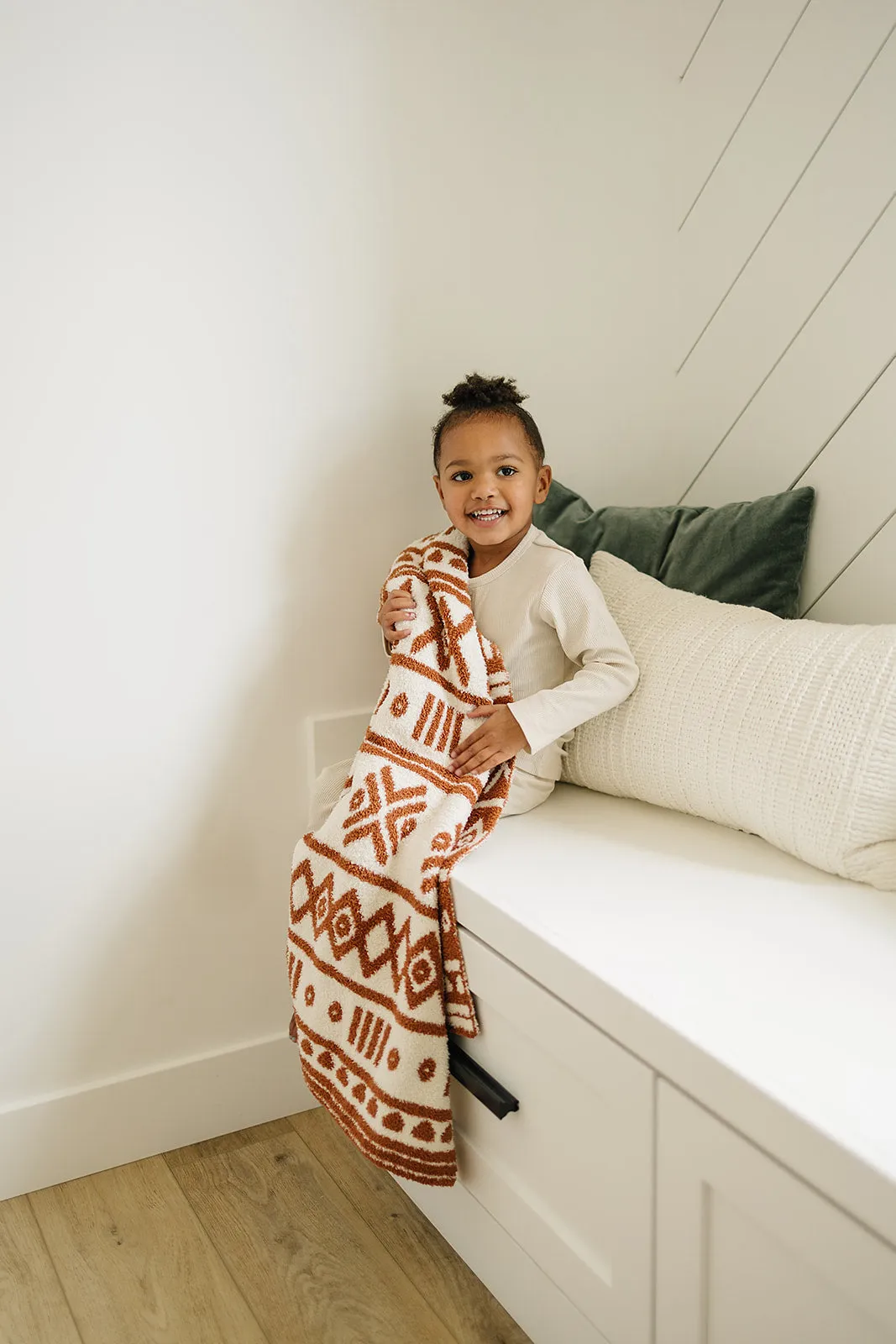 Mebie Baby Plush Blanket - Alpine Rust