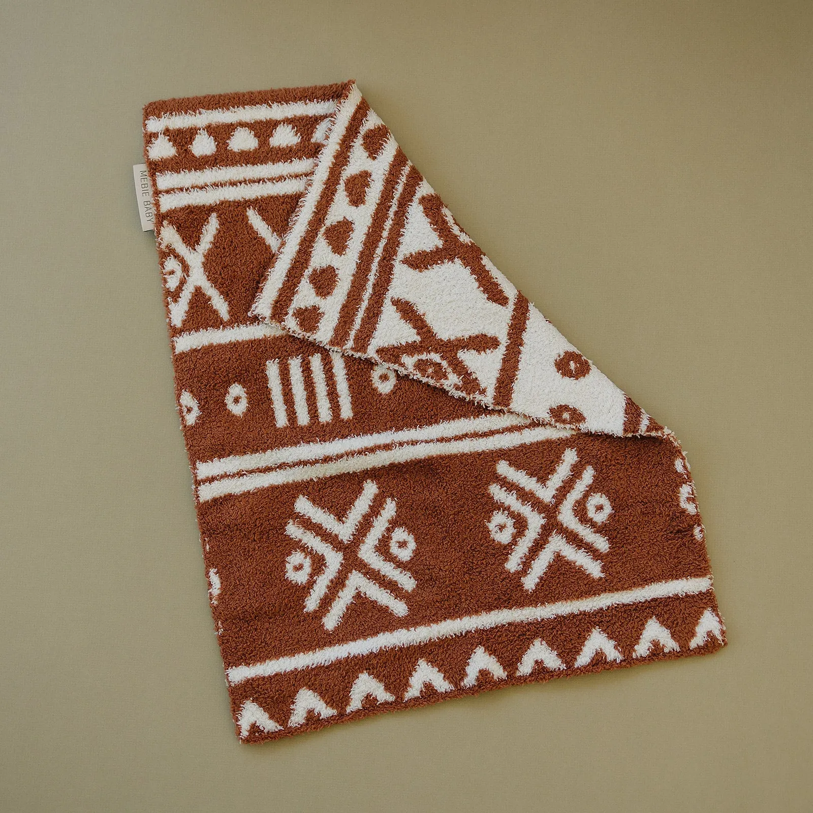 Mebie Baby Plush Blanket - Alpine Rust