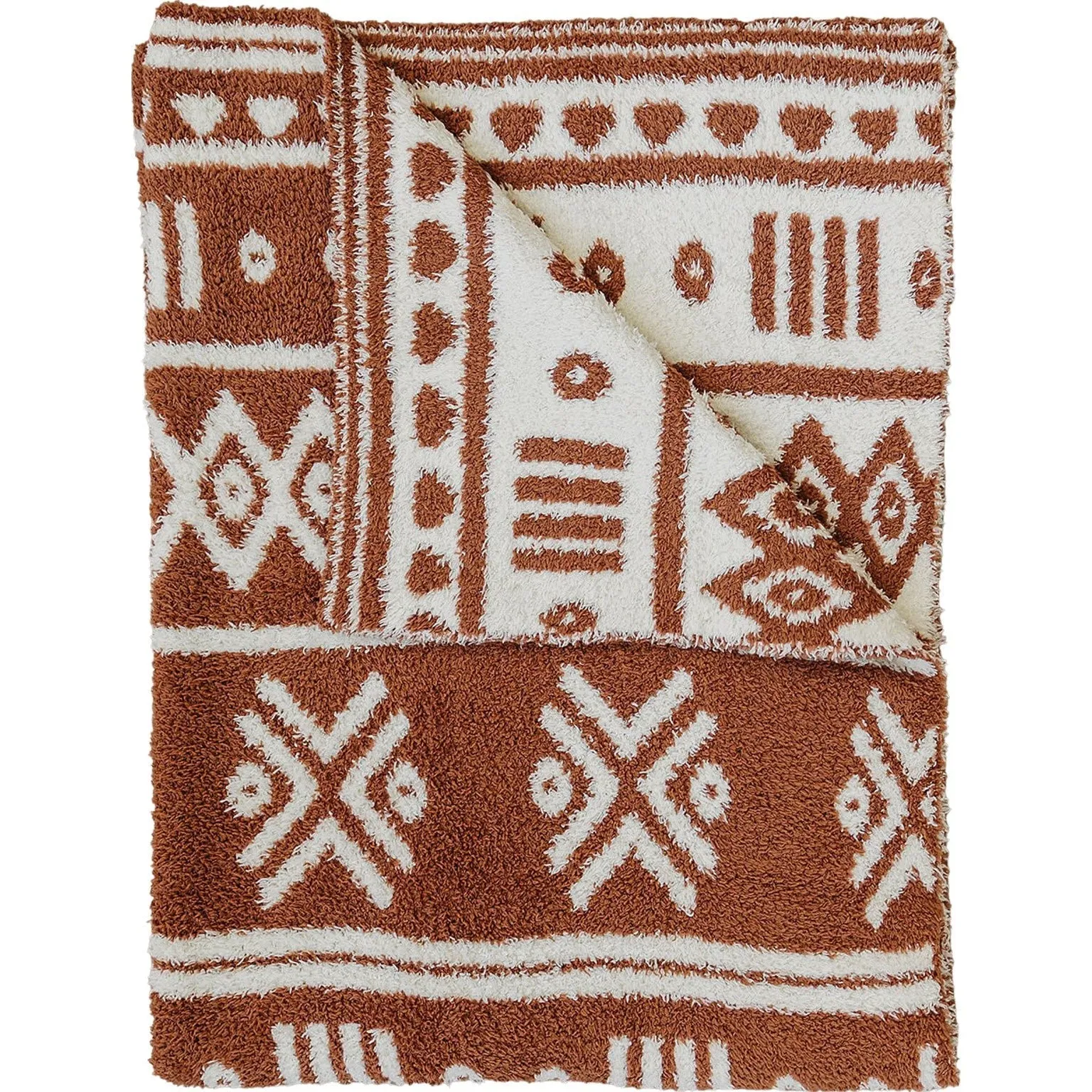Mebie Baby Plush Blanket - Alpine Rust