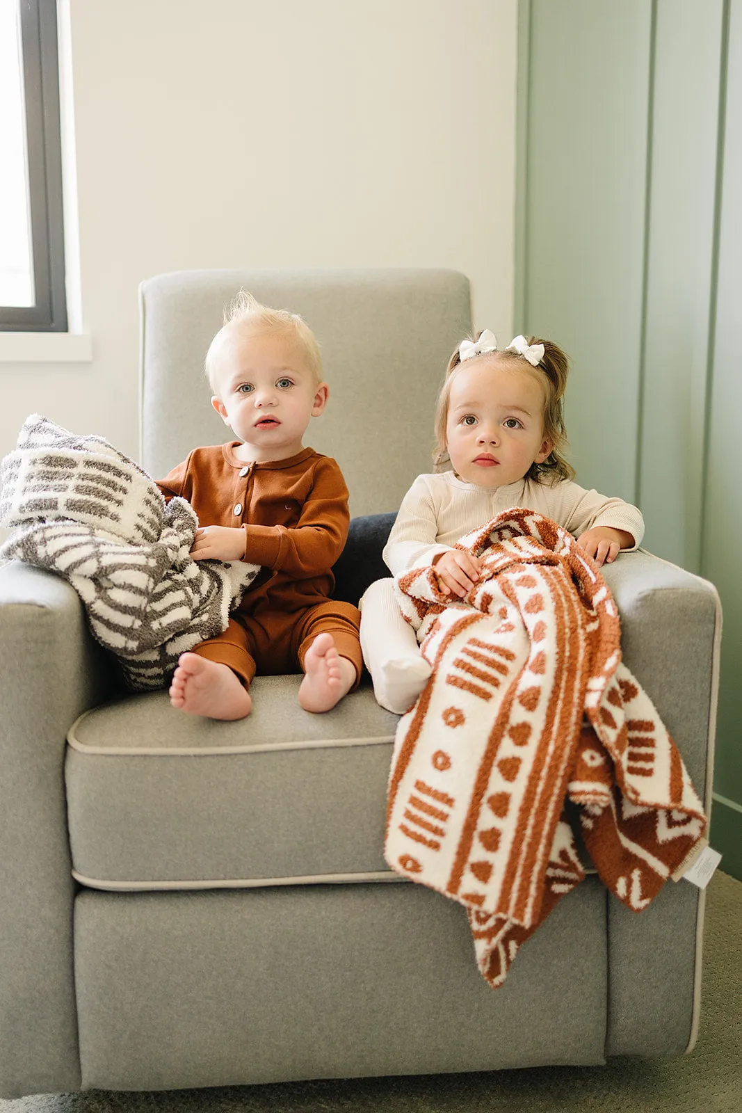 Mebie Baby Plush Blanket - Alpine Rust