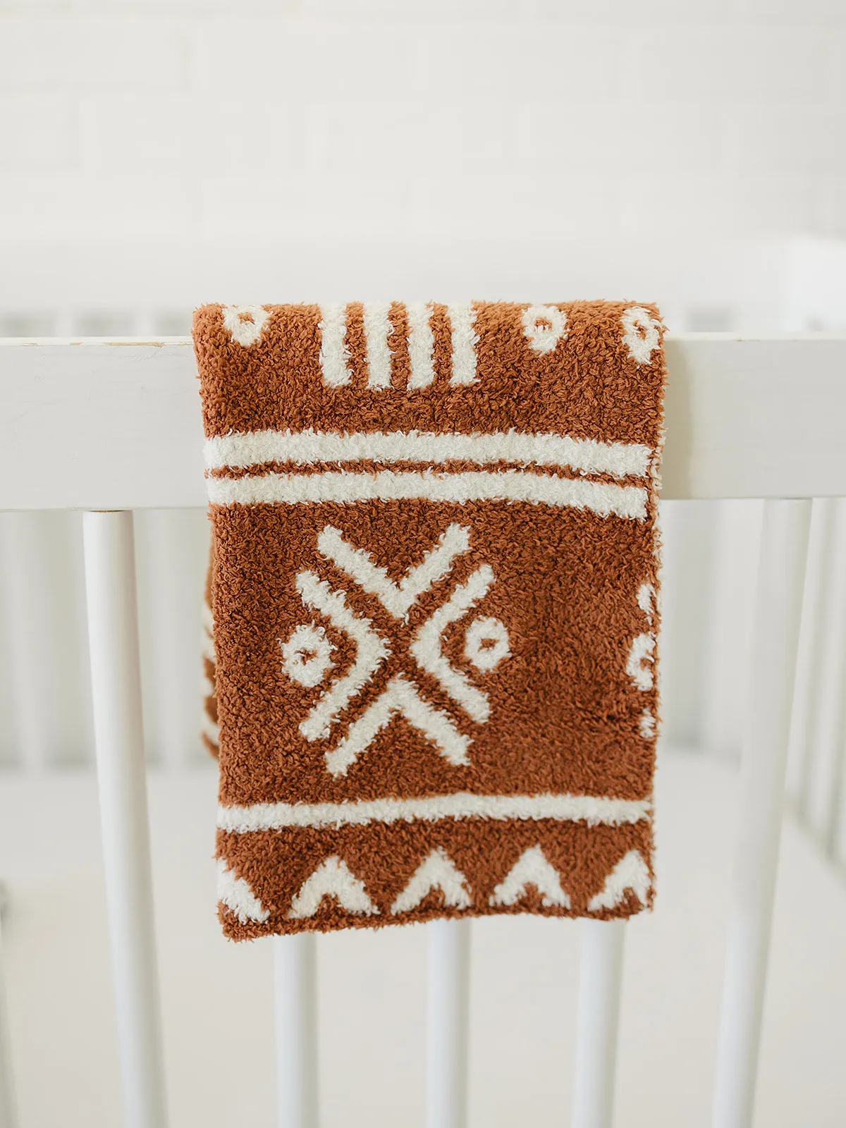 Mebie Baby Plush Blanket - Alpine Rust
