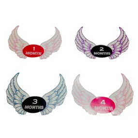 Milestone Stickers  <br> <span style="font-size: 11px; font-family:Helvetica,Arial,sans-serif;">Angel Wings</span>