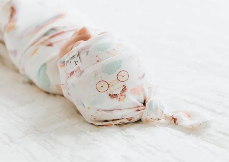 Newborn Top Knot Hat- Enchanted