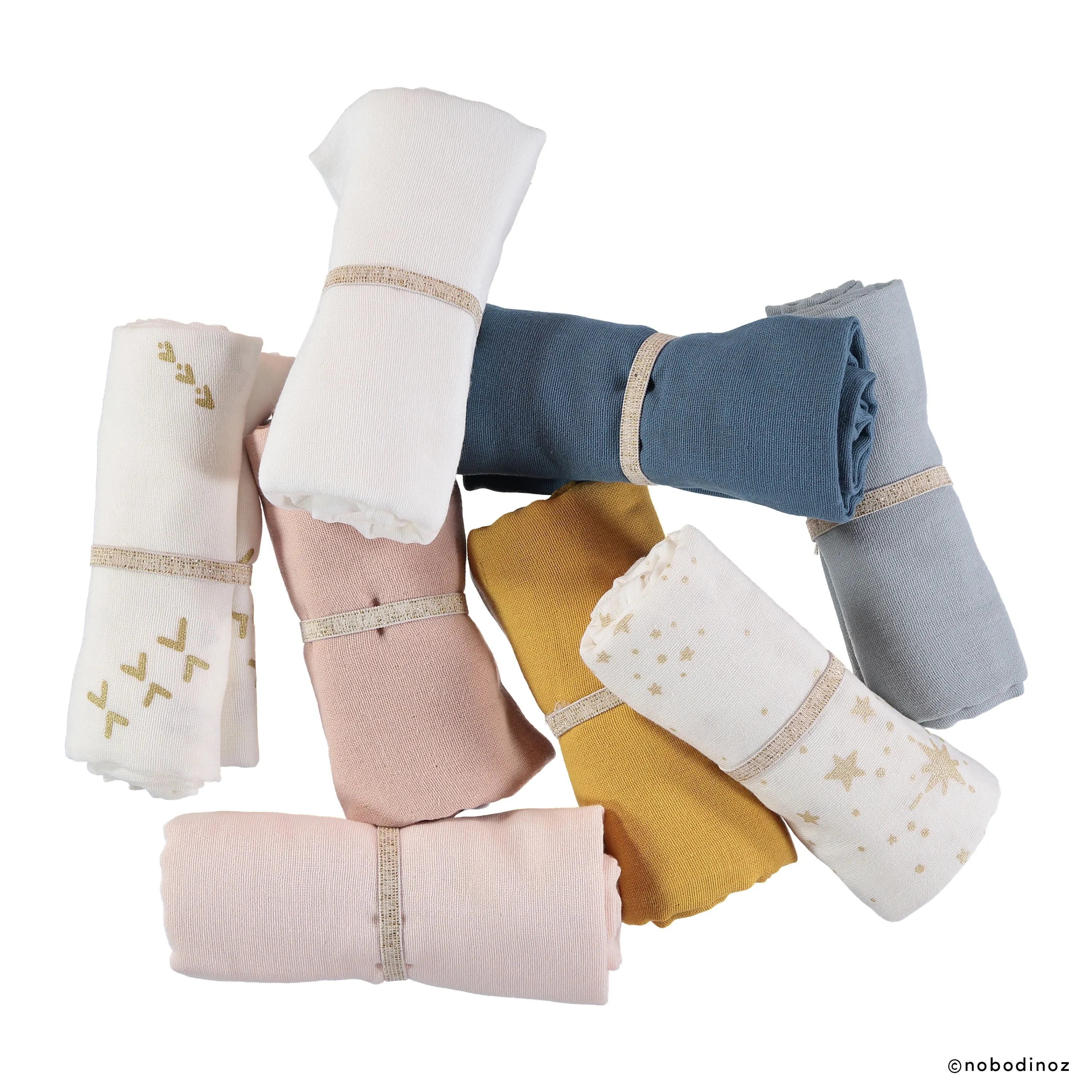 nobodinoz Swaddle Butterfly Pack White
