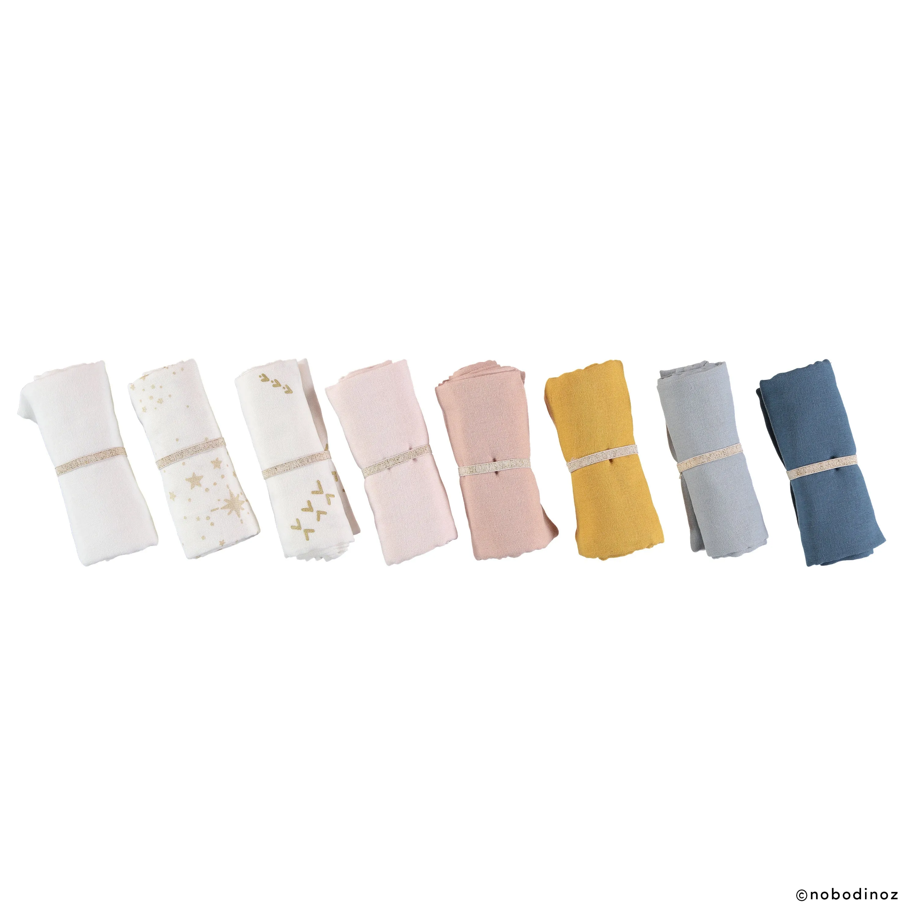 nobodinoz Swaddle Butterfly Pack White