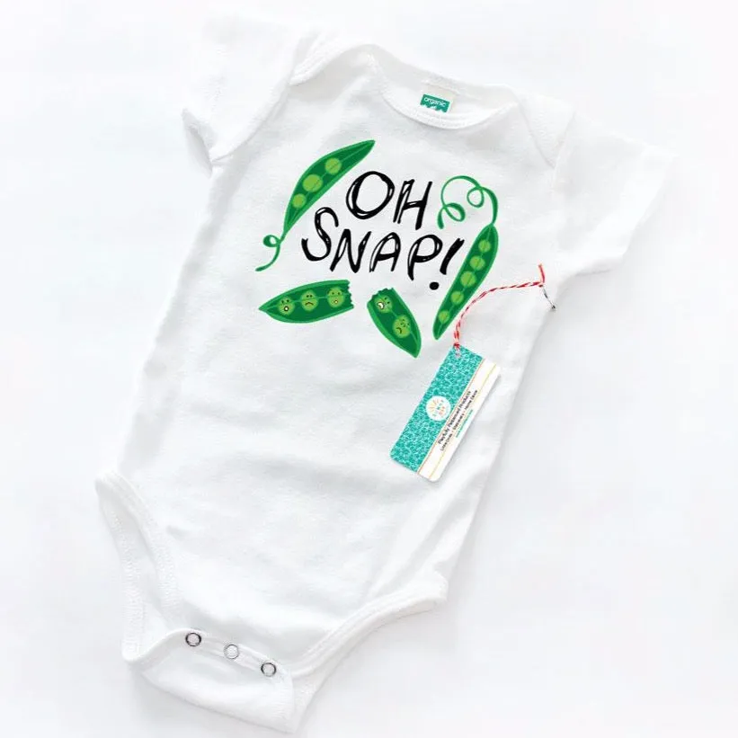 Oh Snap! Peas Baby Onesie - Organic Cotton | *25% Off!*