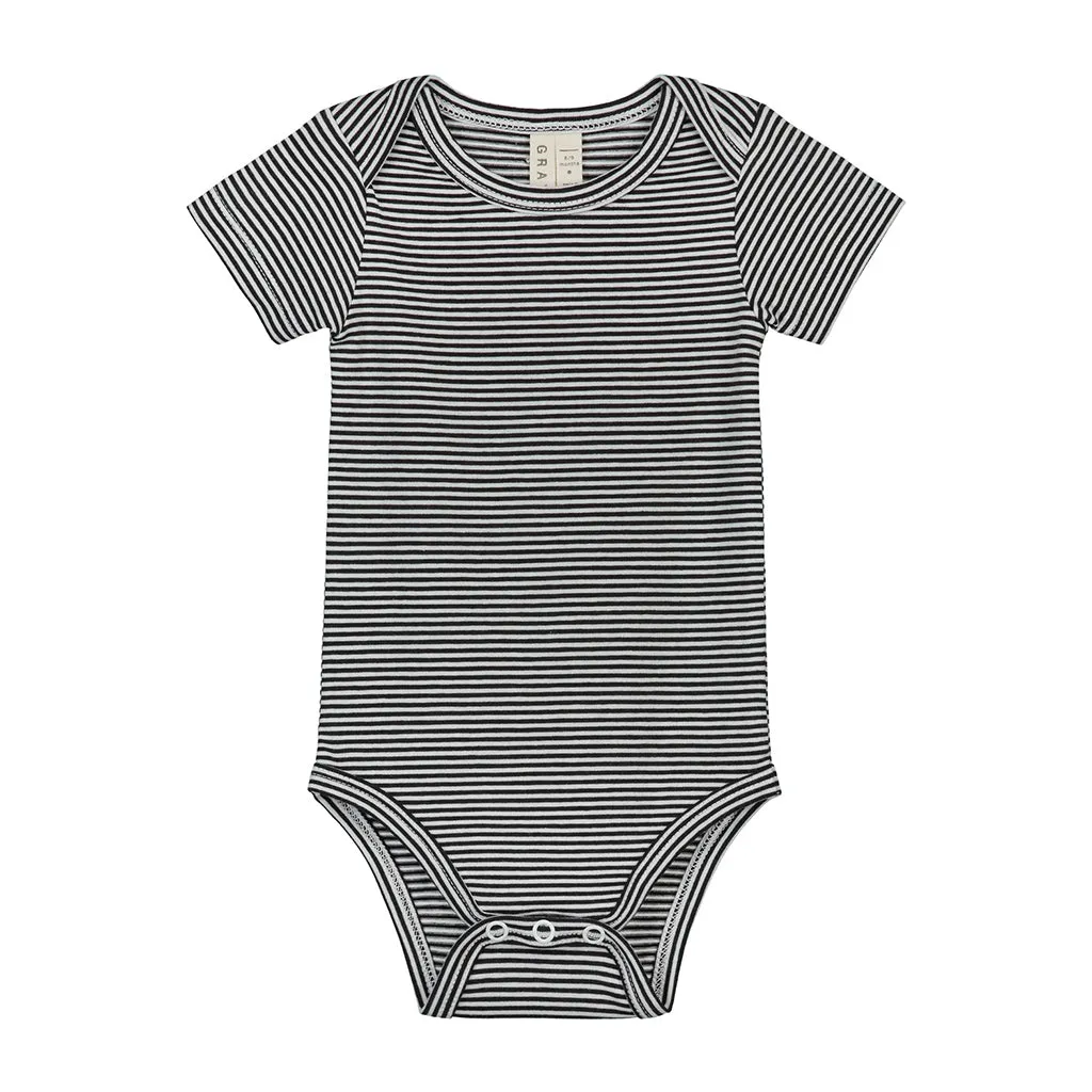 Onesie Baby Nearly Black / Off White