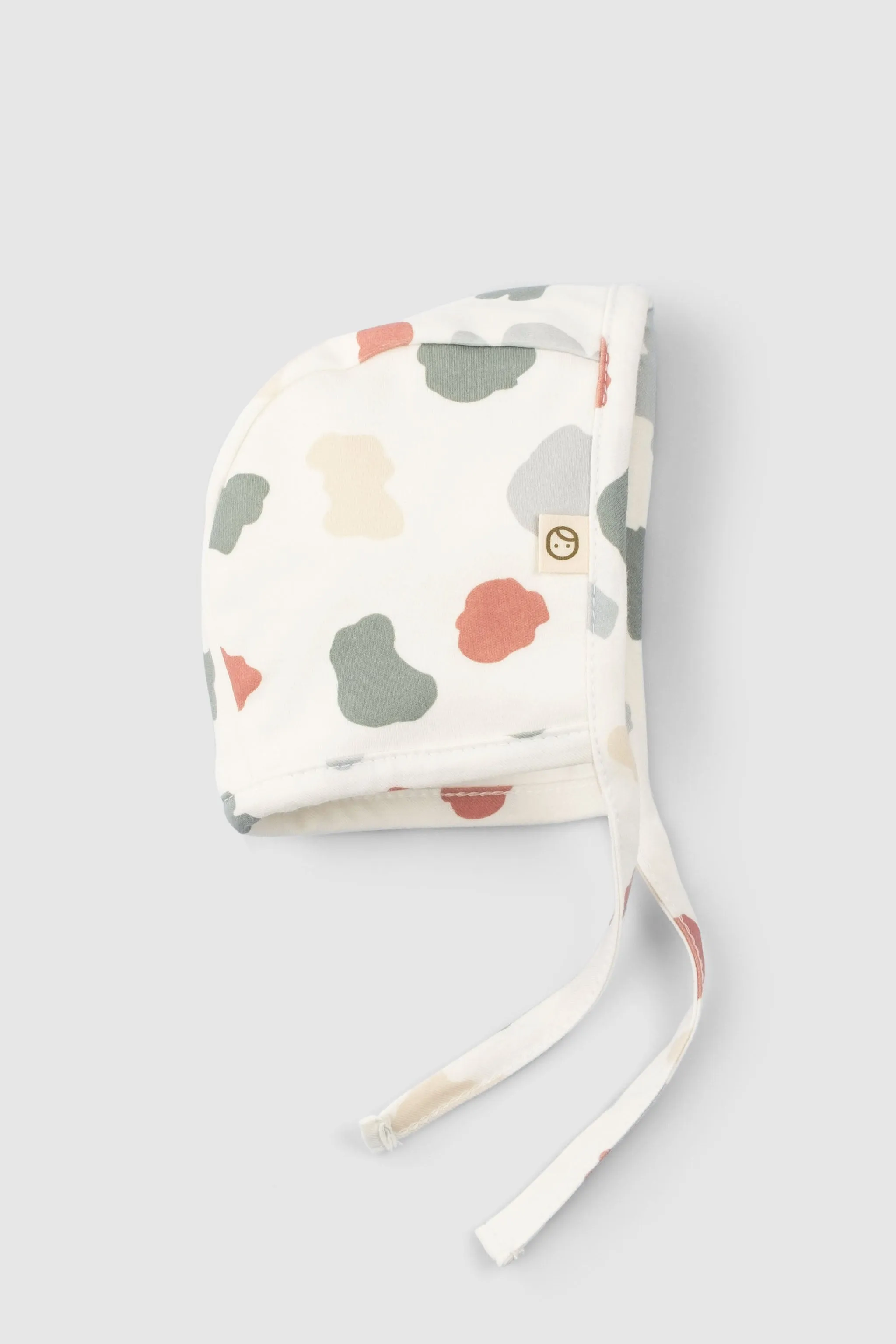 Organic Cotton Baby Bonnet - Infant Beanie with Animal Pattern - 2 Pack