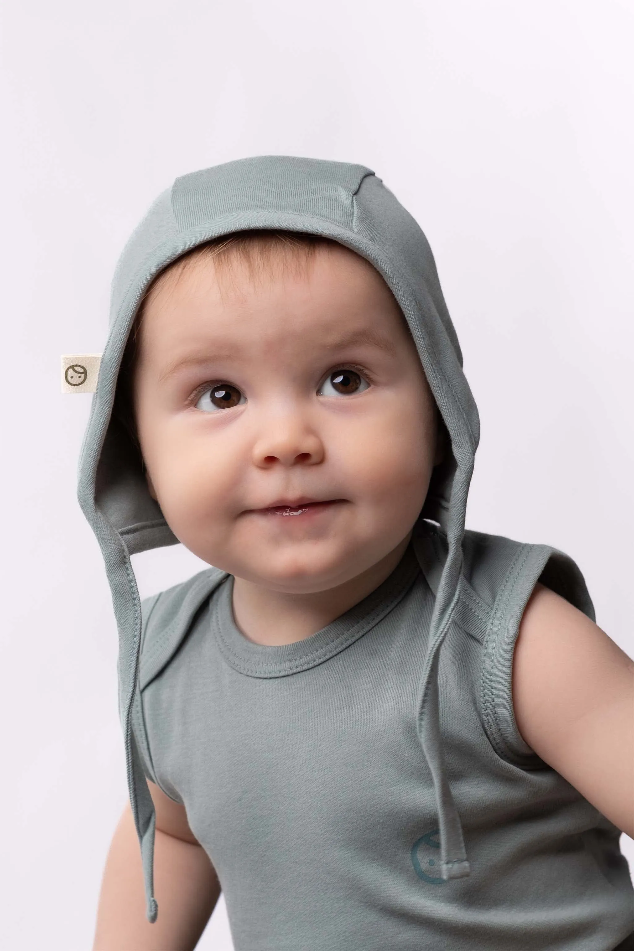 Organic Cotton Baby Bonnet - Infant Beanie with Animal Pattern - 2 Pack