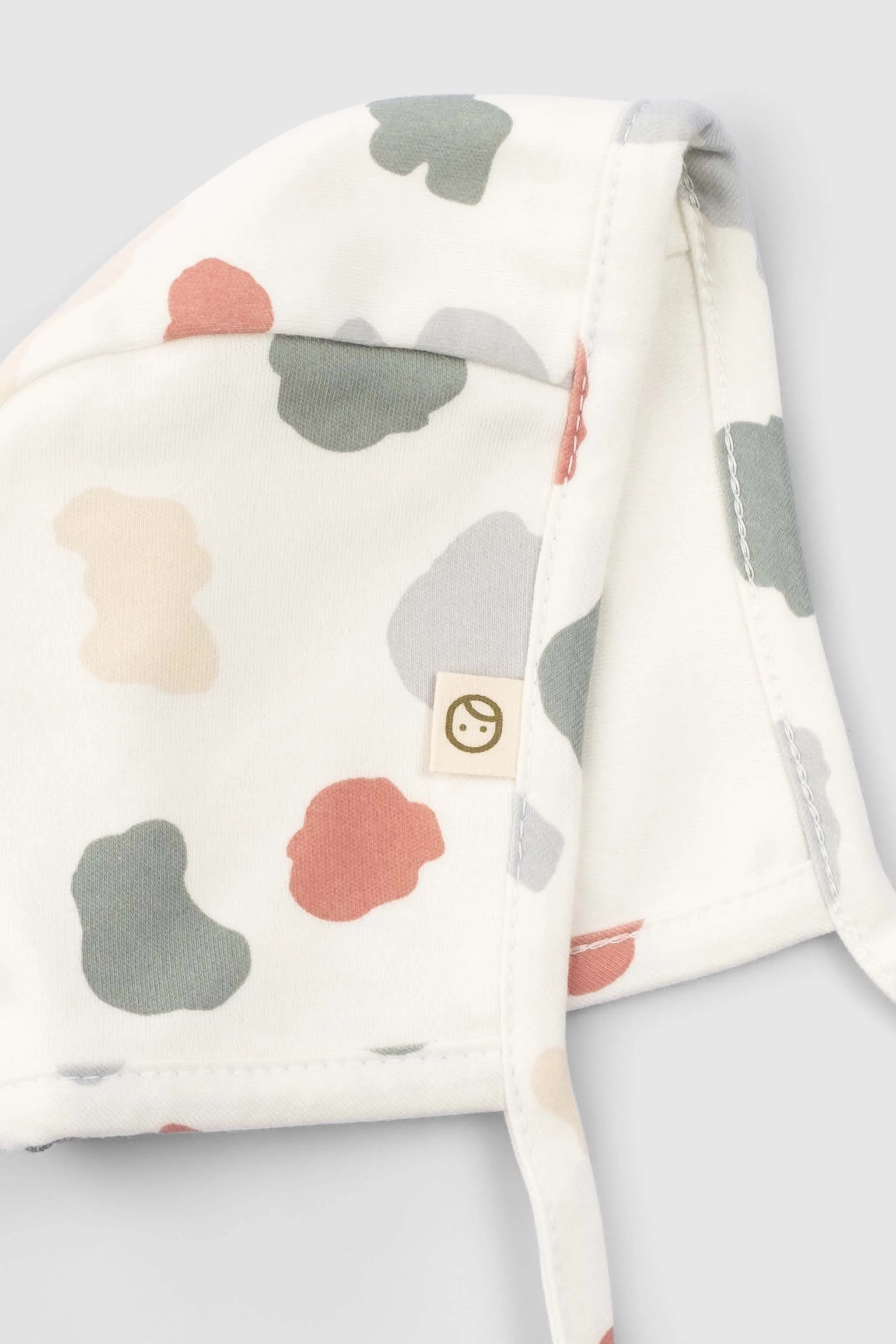 Organic Cotton Baby Bonnet - Infant Beanie with Animal Pattern - 2 Pack