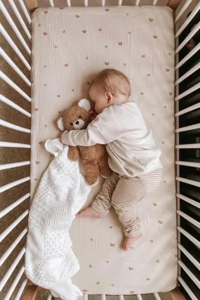 Organic Cotton Cable Knit Baby Blanket - Milk