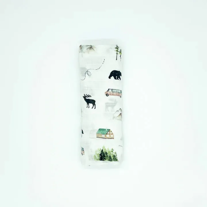 Organic Cotton Muslin Swaddle Alaska
