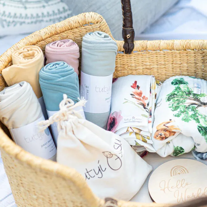 Organic Cotton Muslin Swaddle Cherry Blossom