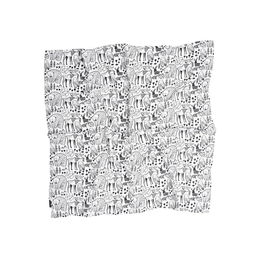 Organic Infant Swaddle Blanket Nordic Theme | Wee Gallery