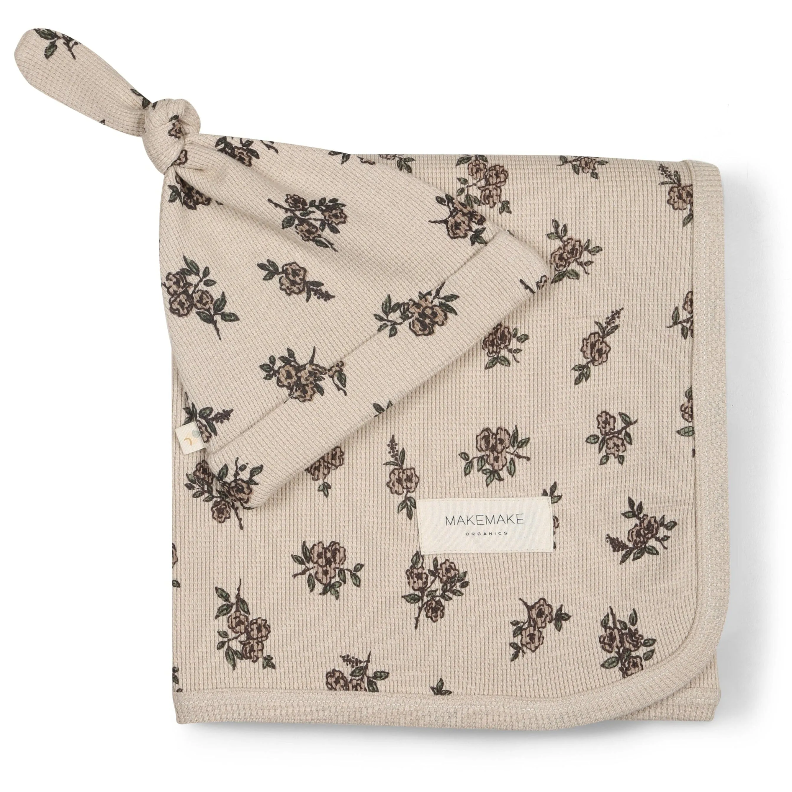 Organic Swaddle Blanket & Hat | Posy