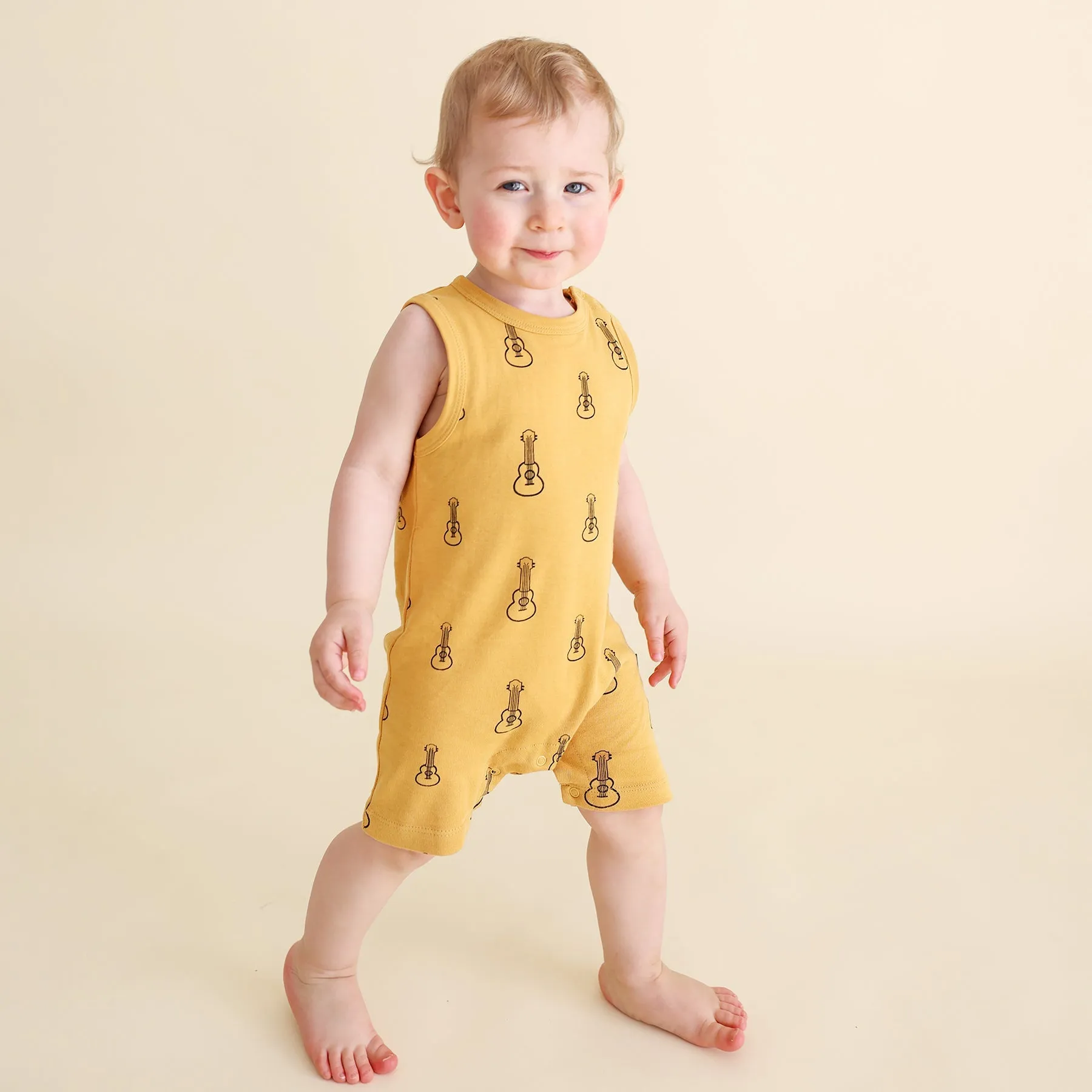 Organic Tank Rompers - Signature Prints
