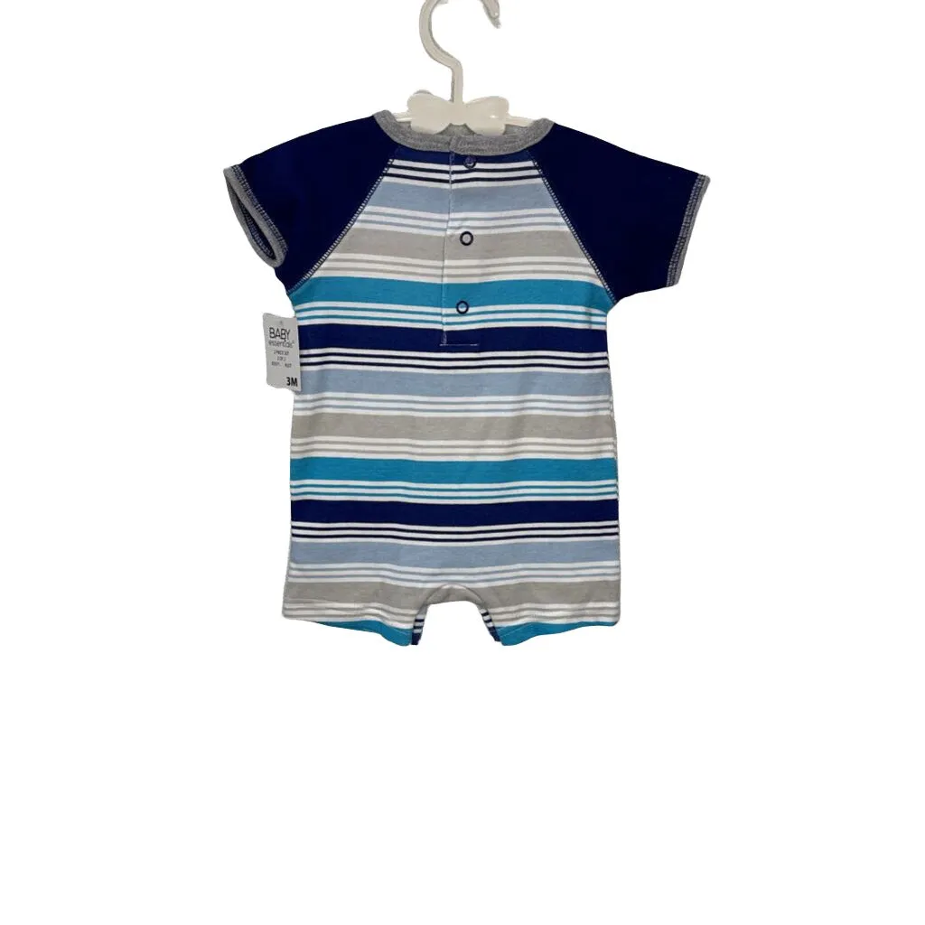 Paper Airplane & Stripe Romper Set