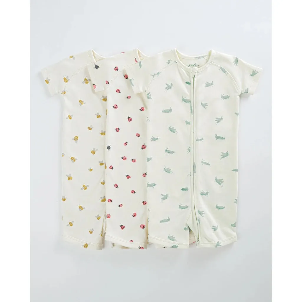 Pehr Short Sleeve Sleeper - Busy Bee