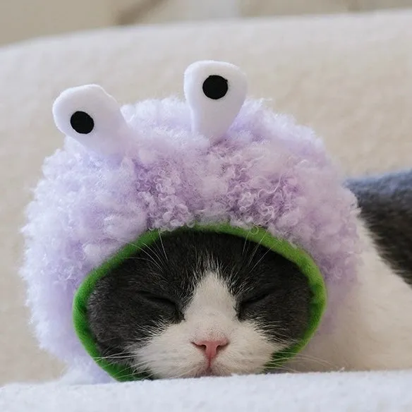 Pet Adjustable Hat with Ear Holes for Cats and Dogs - Monster