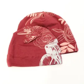Poison Pear Baby Hat - Merlot Garden Bike