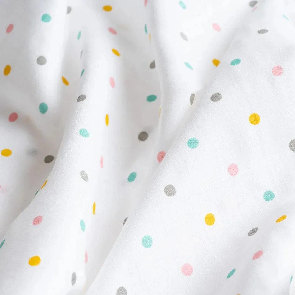 Polka Dots Theme Muslin Swaddle