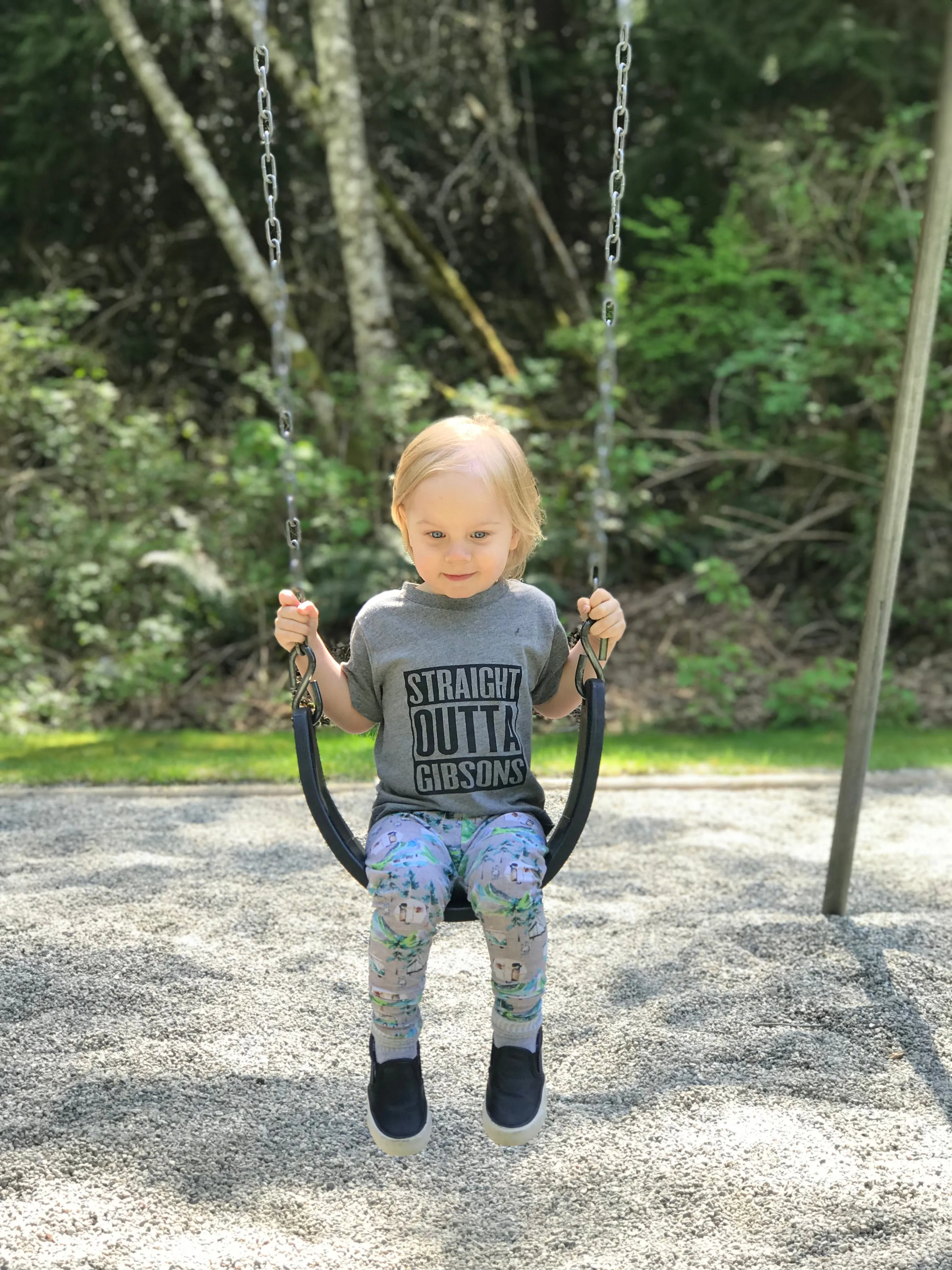 Portage and Main “Straight Outta Gibsons” Tees and Onesies