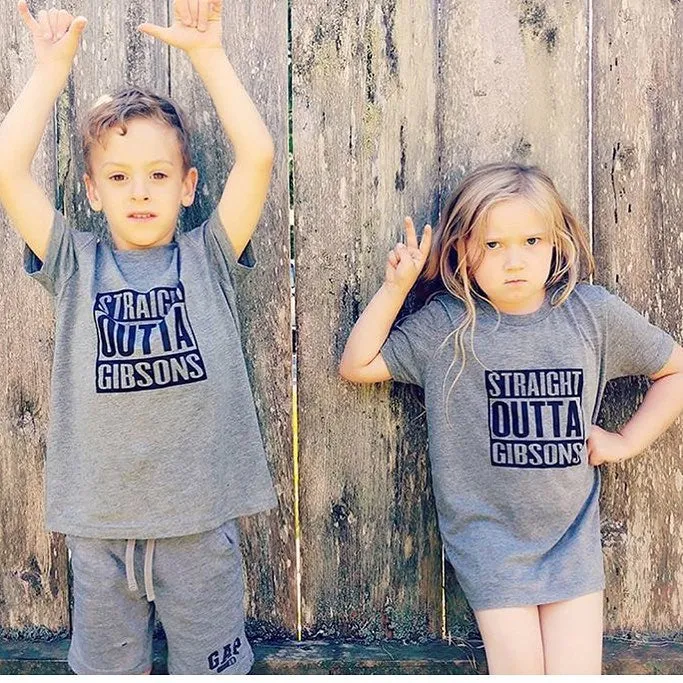 Portage and Main “Straight Outta Gibsons” Tees and Onesies