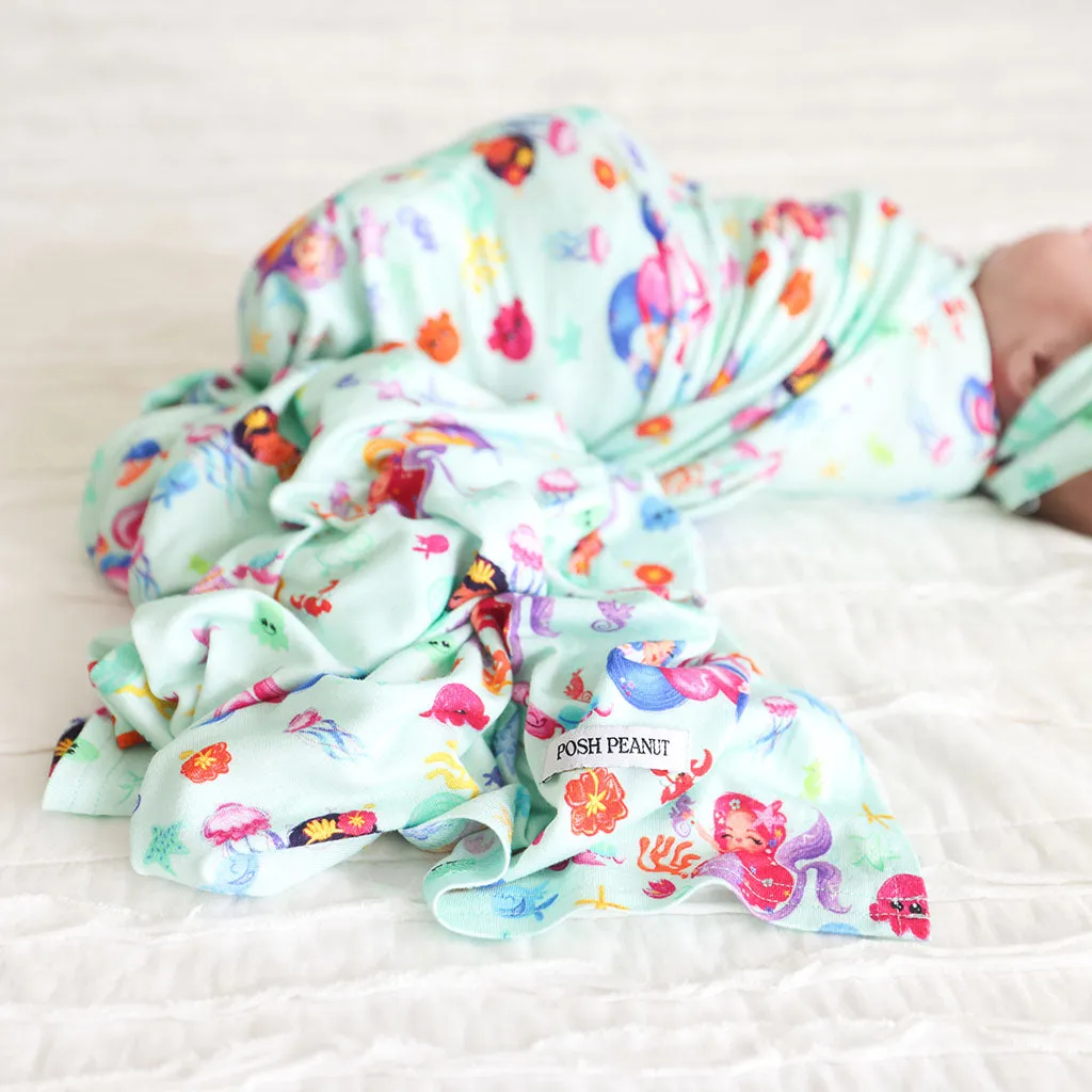 Posh Peanut Kai Swaddle & Headband Set