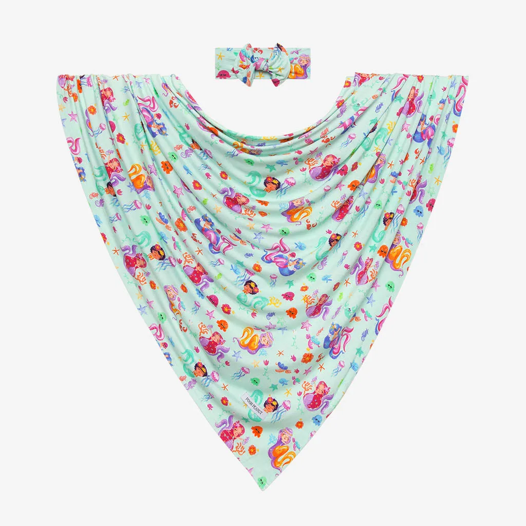 Posh Peanut Kai Swaddle & Headband Set
