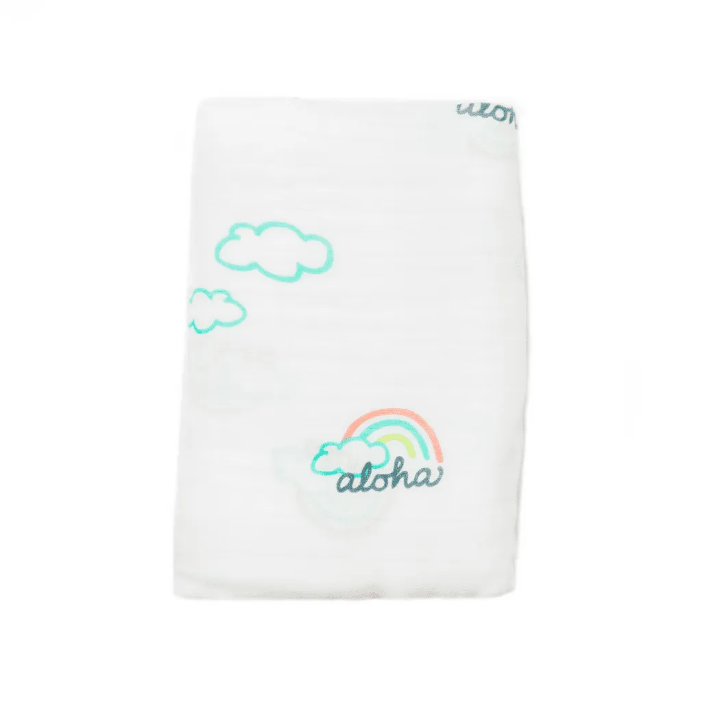 Pot O'Aloha Hawaiian Aloha Theme Bamboo Cotton blend Blanket