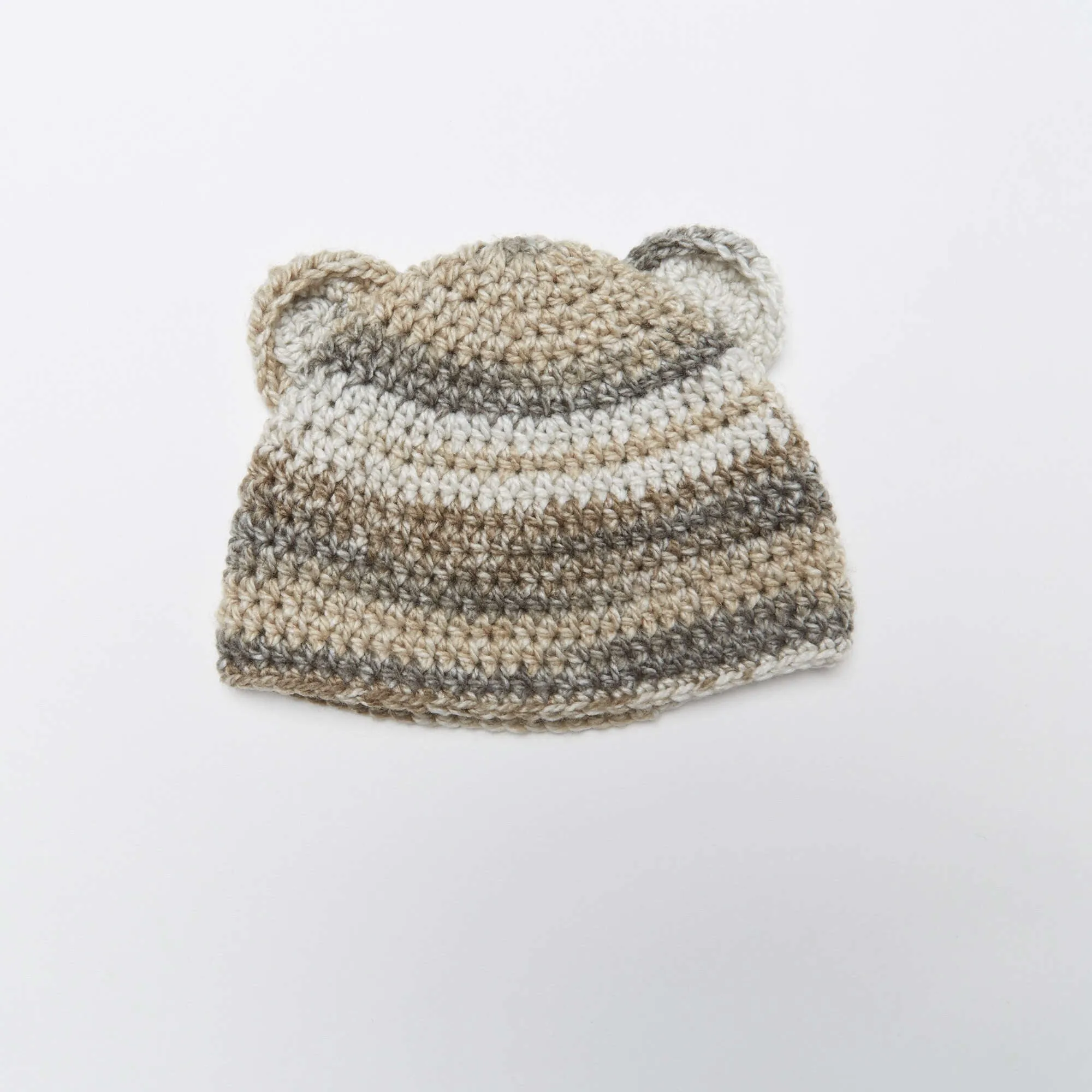 Red Heart Crochet Bear Hat