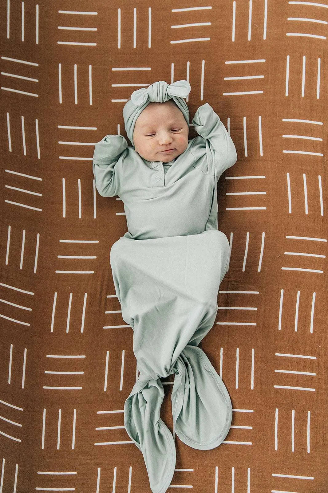 Sage Bamboo Knotted Gown